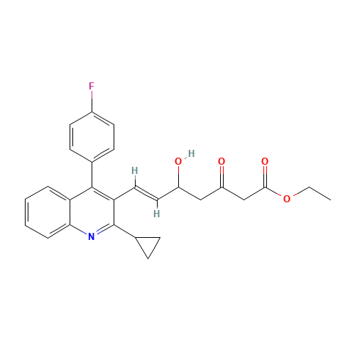 148901-69-3 Ethyl (E)-7-[4-(4'-fluorophenyl)-2-(cyclopropyl)-3-quinolinyl]-5-hydroxy-3-oxo-6-heptenoate chemical structure