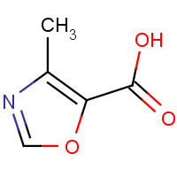 2510-32-9 4-METHYL-1,3-OXAZOLE-5-CARBOXYLIC ACID chemical structure