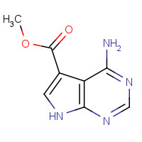 126149-77-7 1H-Pyrrolo[2,3-d]pyrimidine-5-carboxylicacid,4-amino-,methylester(9CI) chemical structure
