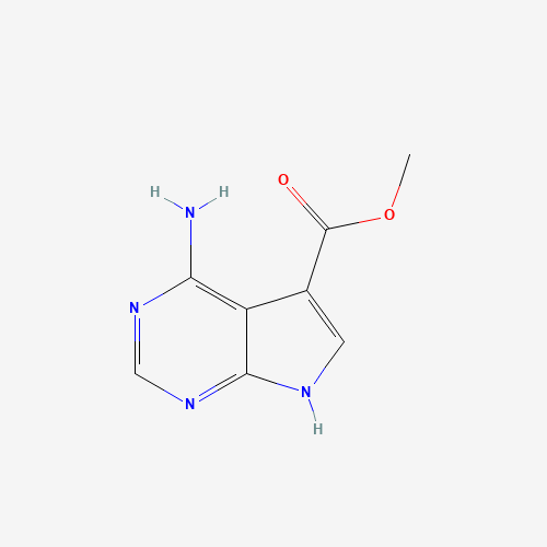 126149-77-7 1H-Pyrrolo[2,3-d]pyrimidine-5-carboxylicacid,4-amino-,methylester(9CI) chemical structure