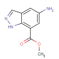 885272-08-2 5-AMINO-1H-INDAZOLE-7-CARBOXYLIC ACID METHYL ESTER chemical structure