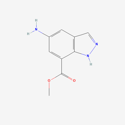 885272-08-2 5-AMINO-1H-INDAZOLE-7-CARBOXYLIC ACID METHYL ESTER chemical structure