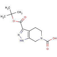 821785-76-6 6H-Pyrazolo[3,4-c]pyridine-3,6-dicarboxylic acid,1,4,5,7-tetrahydro-,6-(1,1-dimethylethyl) ester chemical structure