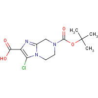 903130-30-3 7-(TERT-BUTOXYCARBONYL)-3-CHLORO-5,6,7,8-TETRAHYDROIMIDAZO[1,2-A]PYRAZINE-2-CARBOXYLIC ACID chemical structure