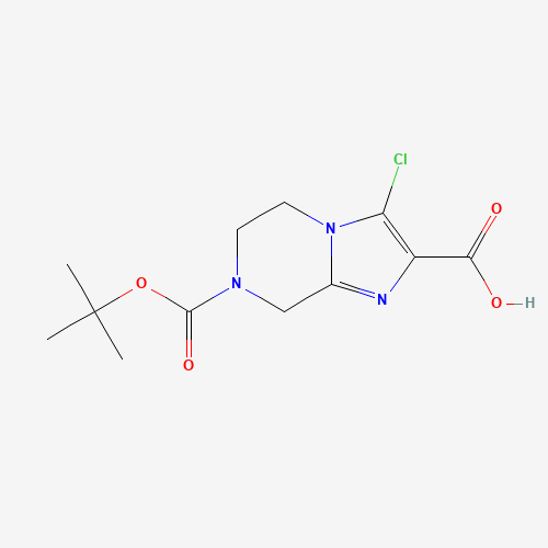 903130-30-3 7-(TERT-BUTOXYCARBONYL)-3-CHLORO-5,6,7,8-TETRAHYDROIMIDAZO[1,2-A]PYRAZINE-2-CARBOXYLIC ACID chemical structure