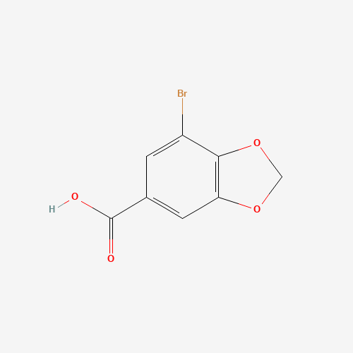 66799-93-7 7-bromobenzo[d][1,3]dioxole-5-carboxylic acid chemical structure