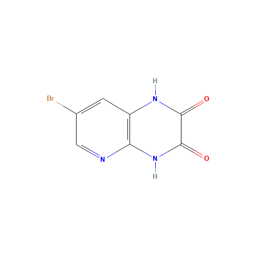 168123-82-8 7-BROMOPYRIDO[2,3-B]PYRAZINE-2,3(1H,4H)-DIONE chemical structure