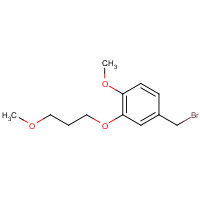 172900-73-1 Benzene,4-(bromomethyl)-1-methoxy-2-(3-methoxypropoxy)- chemical structure