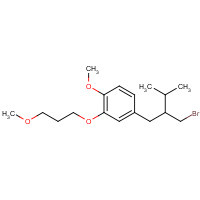 172900-69-5 2-(3-Methoxypropoxy)-4-((R)-2-(bromomethyl)-3-methylbutyl)-1-methoxybenzene chemical structure