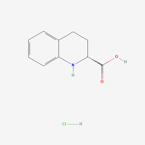 75433-76-0 D-1,2,3,4-TETRAHYDRO-QUINOLINE-2-CARBOXYLIC ACID HYDROCHLORIDE chemical structure