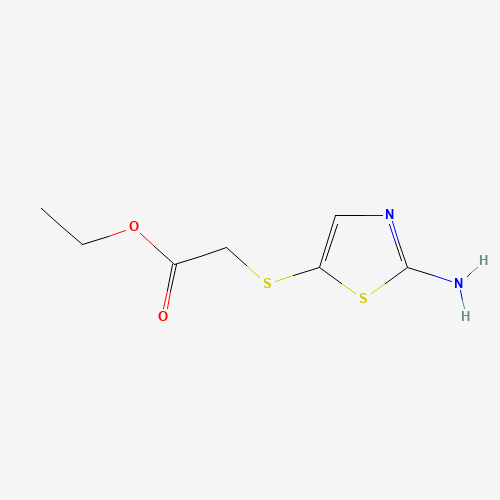 859522-19-3 ethyl 2-(2-aminothiazol-5-ylthio)acetate chemical structure