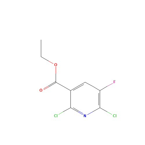 82671-03-2 ethyl 2,6-dichloro-5-fluoropyridine-3-carboxylate chemical structure