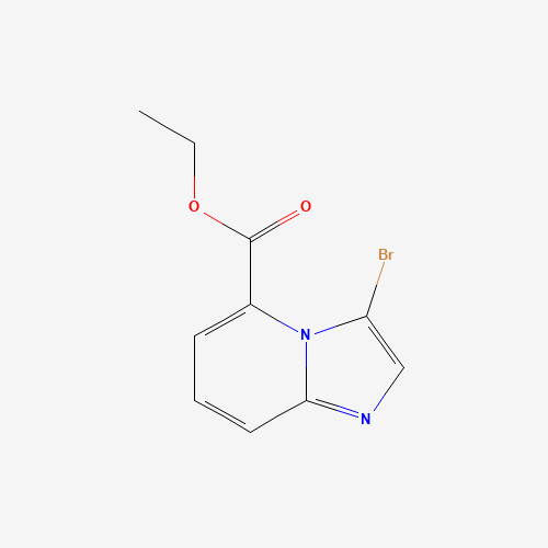 429690-42-6 ethyl 3-bromoH-imidazo[1,2-a]pyridine-5-carboxylate chemical structure