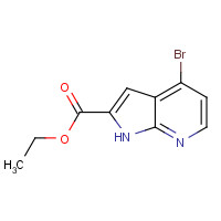 942920-55-0 ethyl 4-bromo-1H-pyrrolo[2,3-b]pyridine-2-carboxylate chemical structure