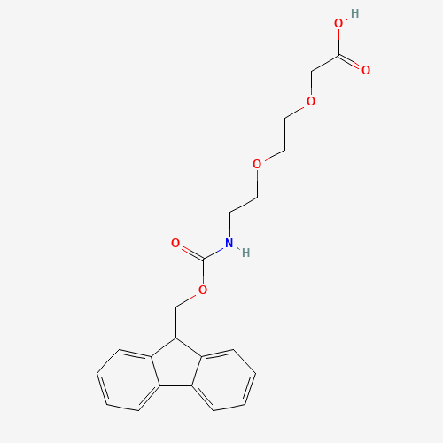 166108-71-0 [2-[2-(Fmoc-amino)ethoxy]ethoxy]acetic acid chemical structure