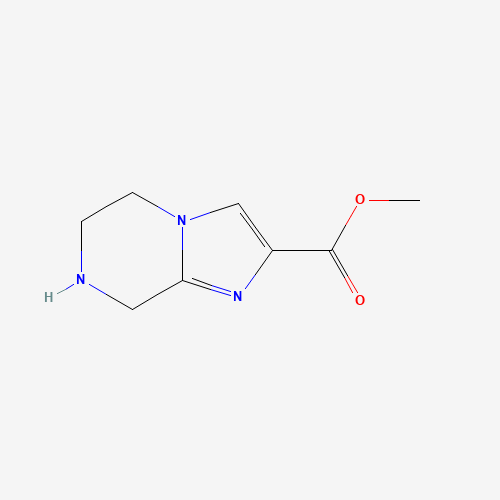 91476-81-2 Imidazo[1,2-a]pyrazine-2-carboxylic acid,5,6,7,8-tetrahydro-,methyl ester (9CI) chemical structure