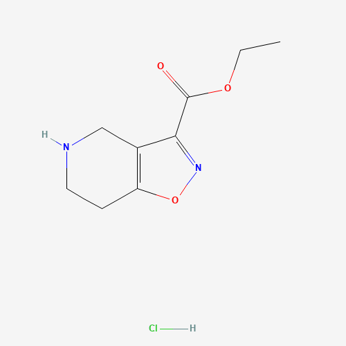 912265-91-9 Isoxazolo[4,5-c]pyridine-3-carboxylic acid,4,5,6,7-tetrahydro-,ethyl ester,monohydrochloride chemical structure