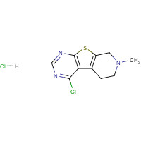 26830-30-8 Pyrido[4',3':4,5]thieno[2,3-d]pyrimidine,4-chloro-5,6,7,8-tetrahydro-7-methyl-,monohydrochloride chemical structure