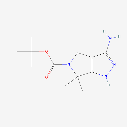 398491-61-7 TERT-BUTYL 3-AMINO-6,6-DIMETHYL-4,6-DIHYDROPYRROLO[3,4-C]PYRAZOLE-5(1H)-CARBOXYLATE chemical structure
