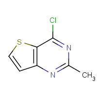 319442-16-5 Thieno[3,2-d]pyrimidine,4-chloro-2-methyl- chemical structure