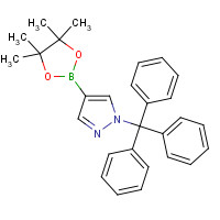 863238-73-7 4-(4,4,5,5-Tetramethyl-[1,3,2]dioxaborolan-2-yl)-1-trityl-1H-pyrazole chemical structure