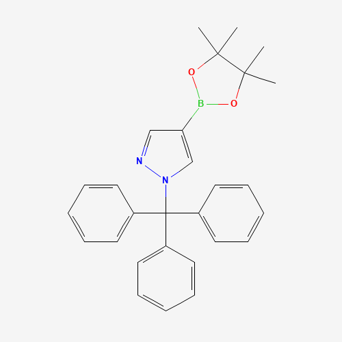 863238-73-7 4-(4,4,5,5-Tetramethyl-[1,3,2]dioxaborolan-2-yl)-1-trityl-1H-pyrazole chemical structure