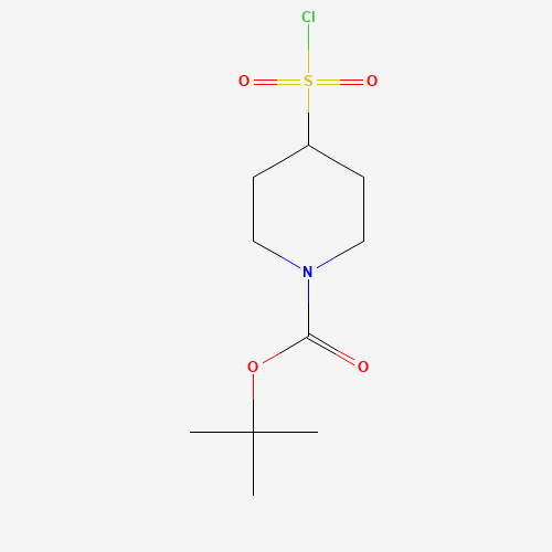 782501-25-1 4-CHLOROSULFONYL-PIPERIDINE-1-CARBOXYLIC ACID TERT-BUTYL ESTER chemical structure