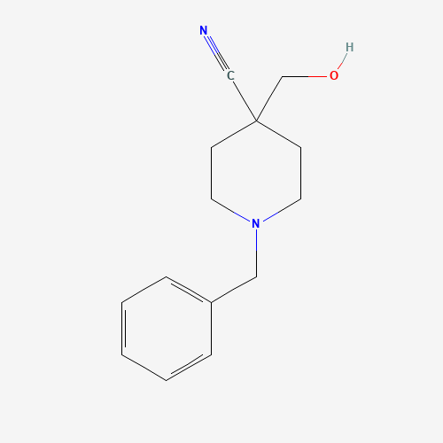 162686-53-5 1-Benzyl-4-(hydroxymethyl)piperidine-4-carbonitrile chemical structure