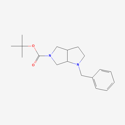 132414-80-3 TERT-BUTYL 1-BENZYLHEXAHYDROPYRROLO[3,4-B]PYRROLE-5(1H)-CARBOXYLATE chemical structure