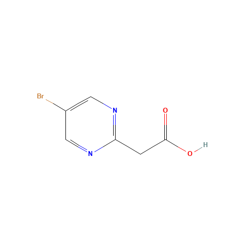 1134327-93-7 (5-Bromopyrimidin-2-yl)acetic acid chemical structure