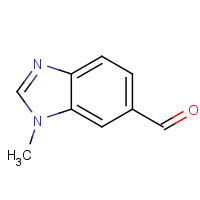 181867-19-6 1H-Benzimidazole-6-carboxaldehyde,1-methyl-(9CI) chemical structure