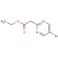 1134327-91-5 (5-Bromopyrimidin-2-yl)acetic acid ethyl ester chemical structure