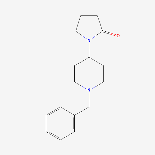 340962-88-1 1-(1-Benzylpiperidin-4-yl)pyrrolidin-2-one chemical structure