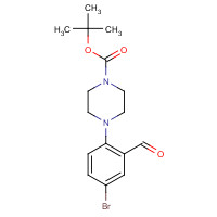 628326-05-6 4-(4-Bromo-2-formyl-phenyl)-piperazine-1-carboxylic acid tert-butyl ester chemical structure