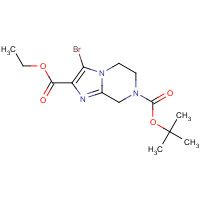 1000576-75-9 7-tert-butyl 2-ethyl 3-bromo-5,6-dihydroimidazo[1,2-a]pyrazine-2,7(8H)-dicarboxylate chemical structure