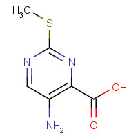 100130-05-0 5-AMINO-2-(METHYLTHIO)PYRIMIDINE-4-CARBOXYLIC ACID chemical structure