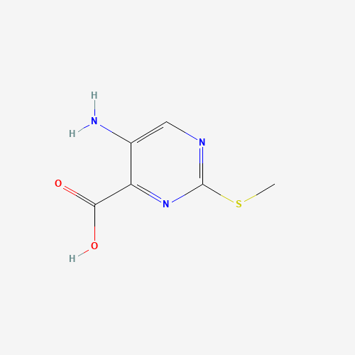 100130-05-0 5-AMINO-2-(METHYLTHIO)PYRIMIDINE-4-CARBOXYLIC ACID chemical structure