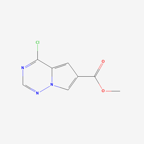 1005196-61-1 methyl 4-chloropyrrolo[1,2-f][1,2,4]triazine-6-carboxylate chemical structure