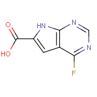 1016241-81-8 4-fluoro-7H-pyrrolo[2,3-d]pyrimidine-6-carboxylic acid chemical structure