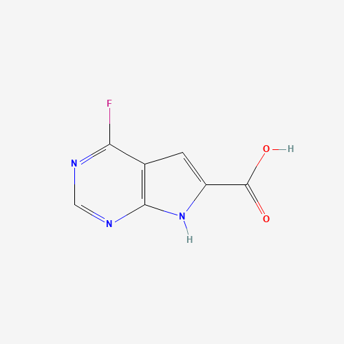 1016241-81-8 4-fluoro-7H-pyrrolo[2,3-d]pyrimidine-6-carboxylic acid chemical structure