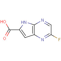 1016241-84-1 2-fluoro-5H-pyrrolo[3,2-b]pyrazine-6-carboxylic acid chemical structure