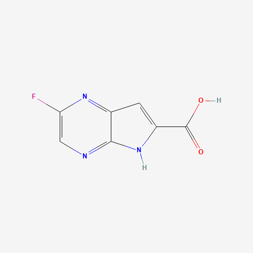 1016241-84-1 2-fluoro-5H-pyrrolo[3,2-b]pyrazine-6-carboxylic acid chemical structure