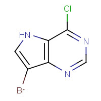 1032650-41-1 7-bromo-4-chloro-5H-pyrrolo[3,2-d]pyrimidine chemical structure