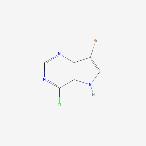 1032650-41-1 7-bromo-4-chloro-5H-pyrrolo[3,2-d]pyrimidine chemical structure