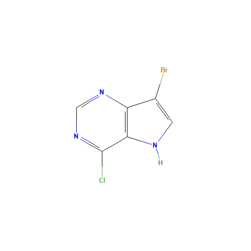 1032650-41-1 7-bromo-4-chloro-5H-pyrrolo[3,2-d]pyrimidine chemical structure
