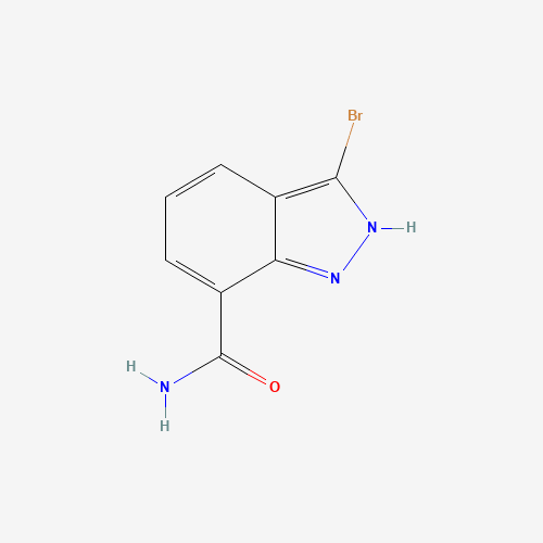 1040101-02-7 1H-INDAZOLE-7-CARBOXAMIDE,3-BROMO- chemical structure