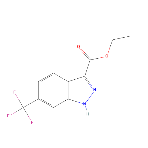 1053656-54-4 ethyl 6-(trifluoromethyl)-1H-indazole-3-carboxylate chemical structure
