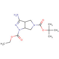 1053656-67-9 5-tert-butyl 1-ethyl 3-amino-3a,4,6,6a-tetrahydropyrrolo[3,4-c]pyrazole-1,5-dicarboxylate chemical structure