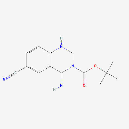 1060795-16-5 4-Amino-6-cyano-3(2H)-quinazolinecarboxylic acid-1,1-dimethylethyl ester chemical structure