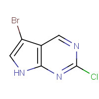 1060816-58-1 5-Bromo-2-chloro-7H-pyrrolo[2,3-d]pyrimidine chemical structure